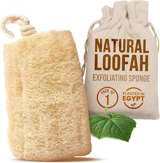Prestigious CraftsOfEgypt Natural Loofah Sponge – Egyptian Luffa Body Scrubber Pack of 1 Eco-Friendly