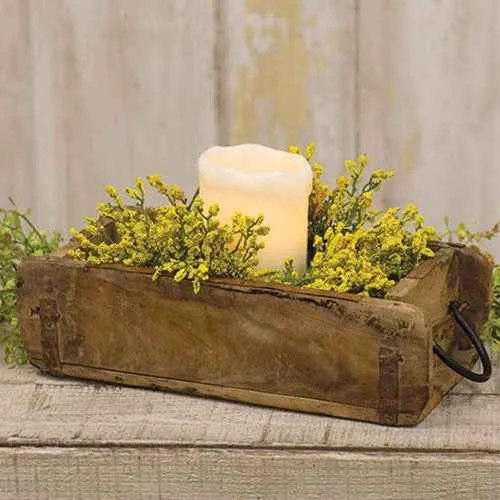 Fine Crafted Rustic Brick Mold with Metal Handles Refined