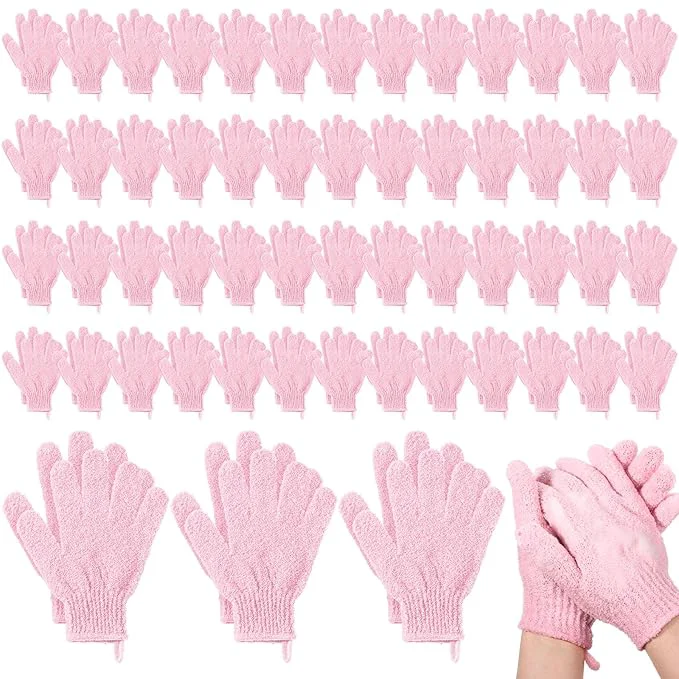 Superior Didaey 104 Pcs Exfoliating Glove Bulk Shower Gloves Refined