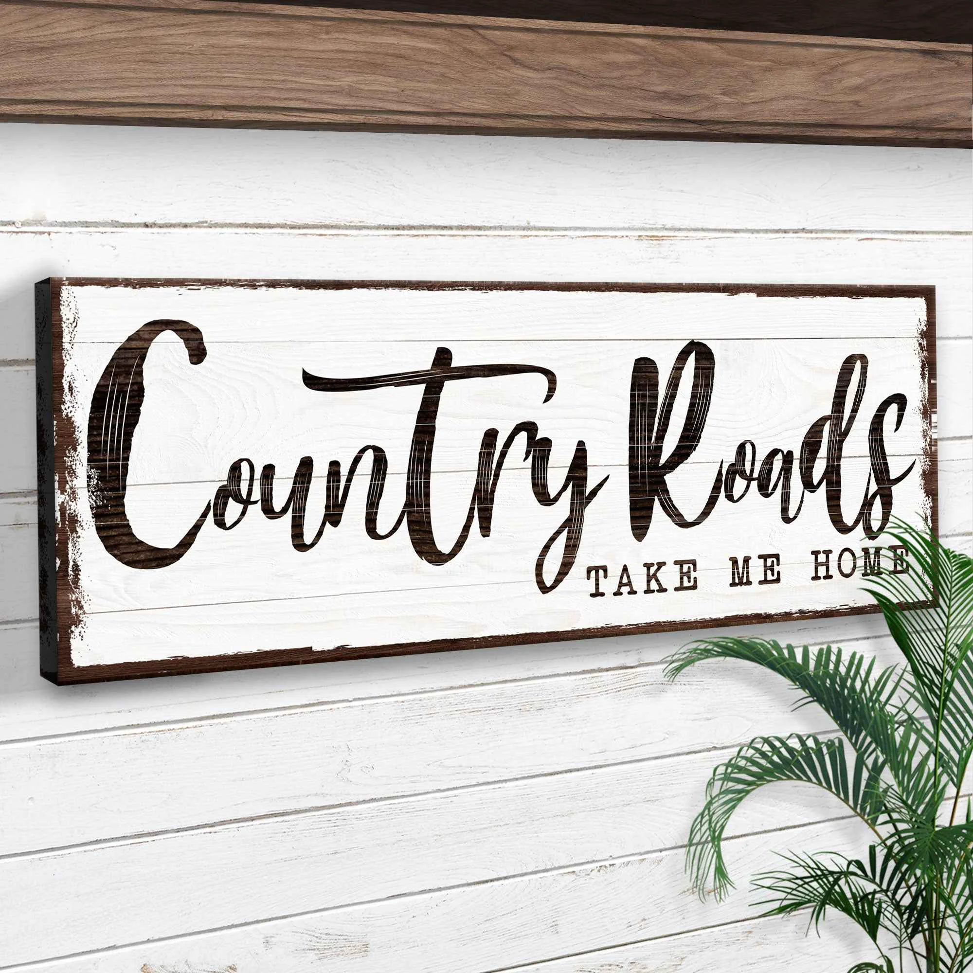 Powerful Country Roads Take Me Home Sign III Minimalist