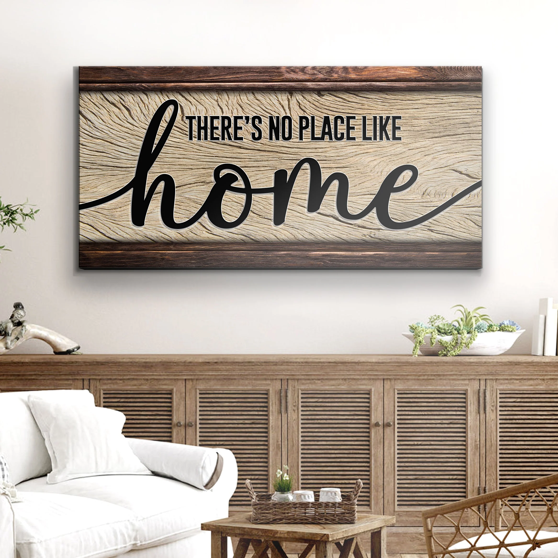 Authentic No Place Like Home Sign Organic