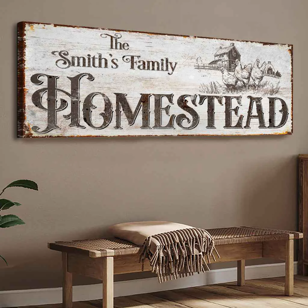 Refined Family Homestead Sign II Casual