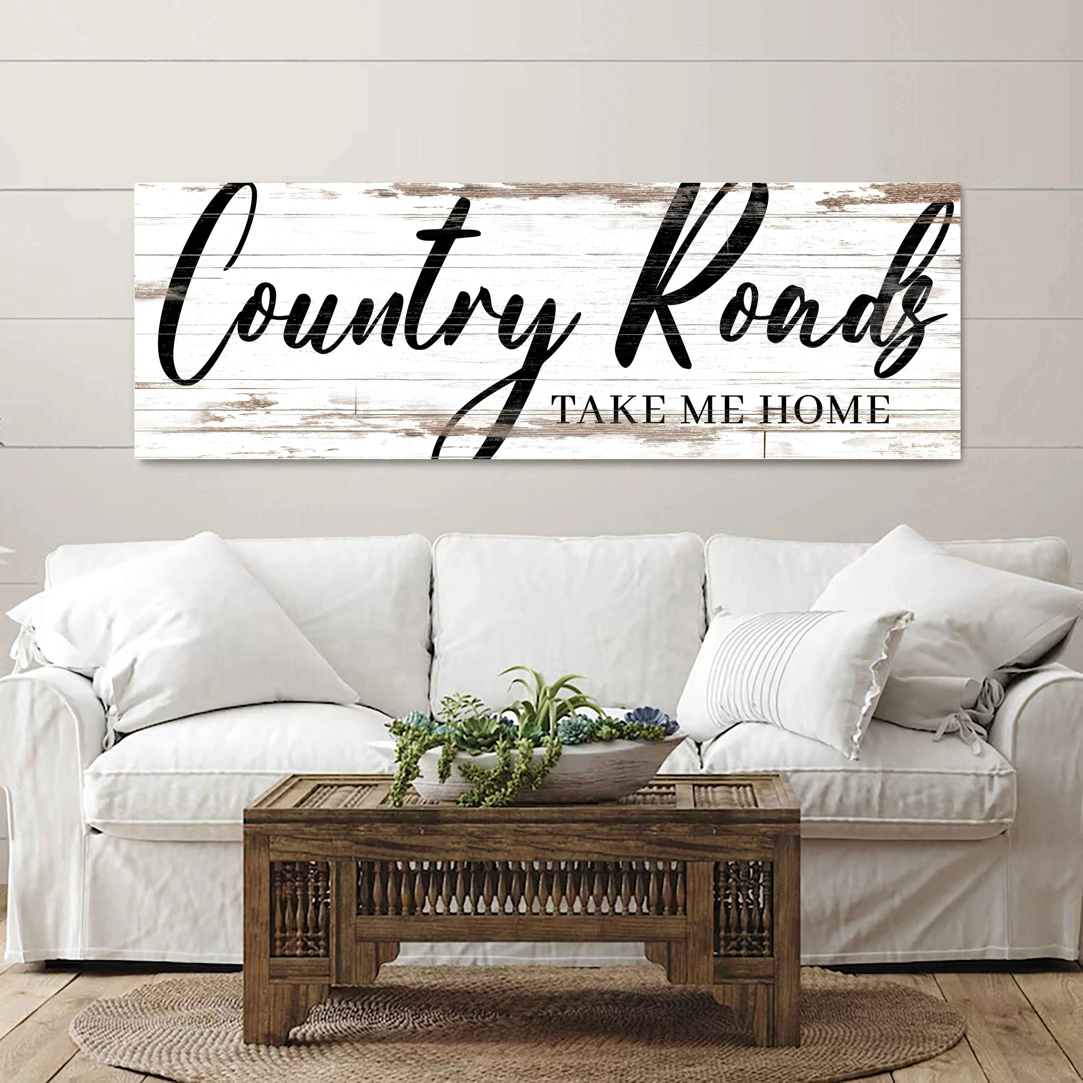 Long-Lasting Country Roads Take Me Home Sign II Optimized