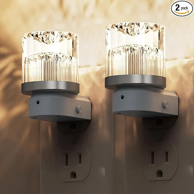 Smart L LOHAS LED Night Light 2 Pack Night Lights Plug into Wall 3000K Soft Light First-Class