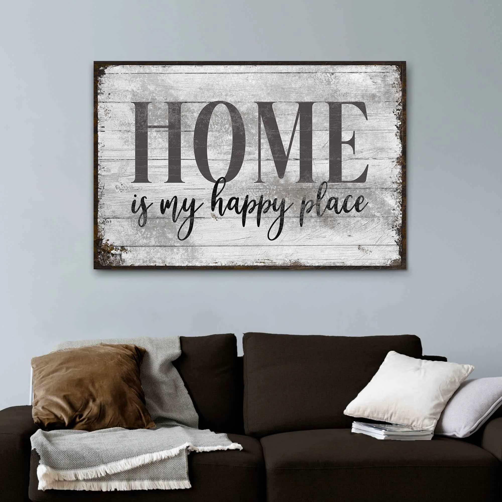 Sophisticated Home Is My Happy Place Sign III Reliable