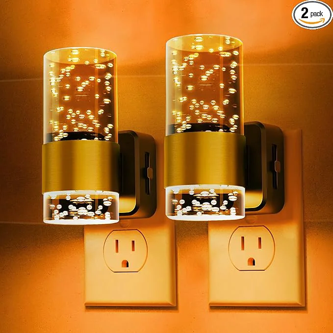 Carefully Designed L LOHAS LED Night Lights Plug into wall Amber Night Light Effective