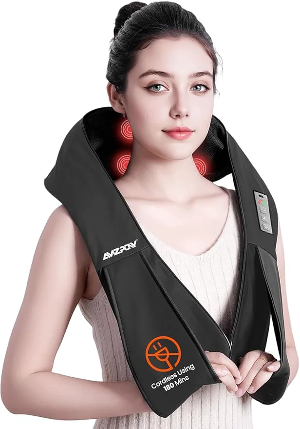 User-Friendly AMZPONY® Cordless Neck Massager Exclusive