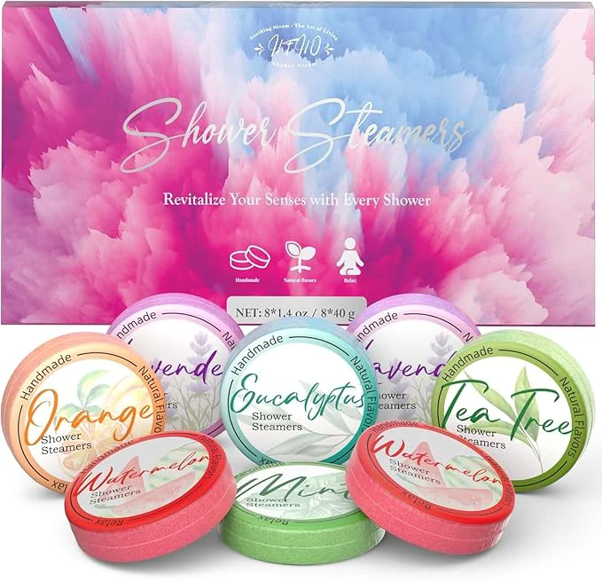 Next-Generation Shower Steamers Aromatherapy 8 Pack –Natural Essential Oil Shower Bombs Comfortable