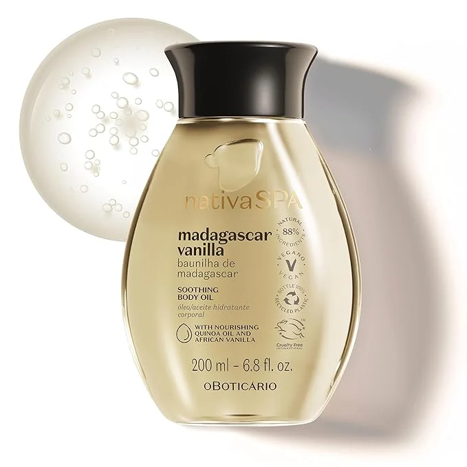 Selected Nativa SPA by O Boticário Madagascar Vanilla Body Oil Soothing Moisturizing Relaxed