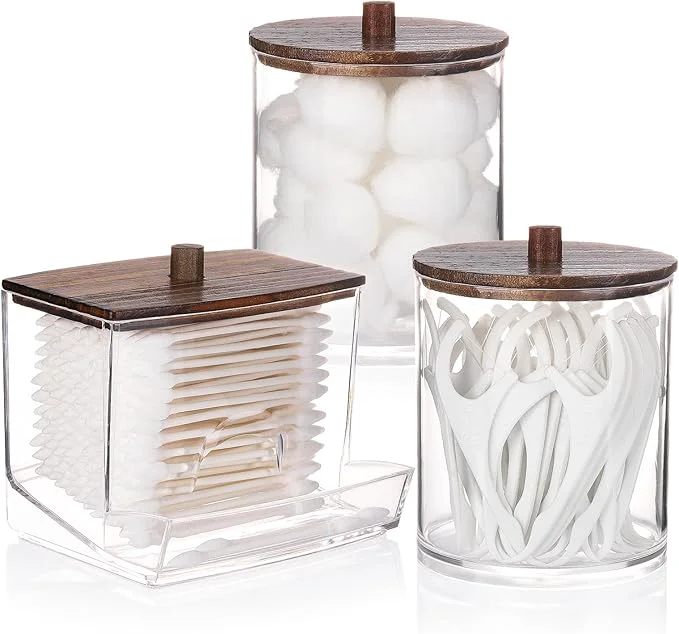 Outstanding Tmax Qtips Dispenser Bathroom Container 10 12 oz Big Cotton Ball Holder Soft