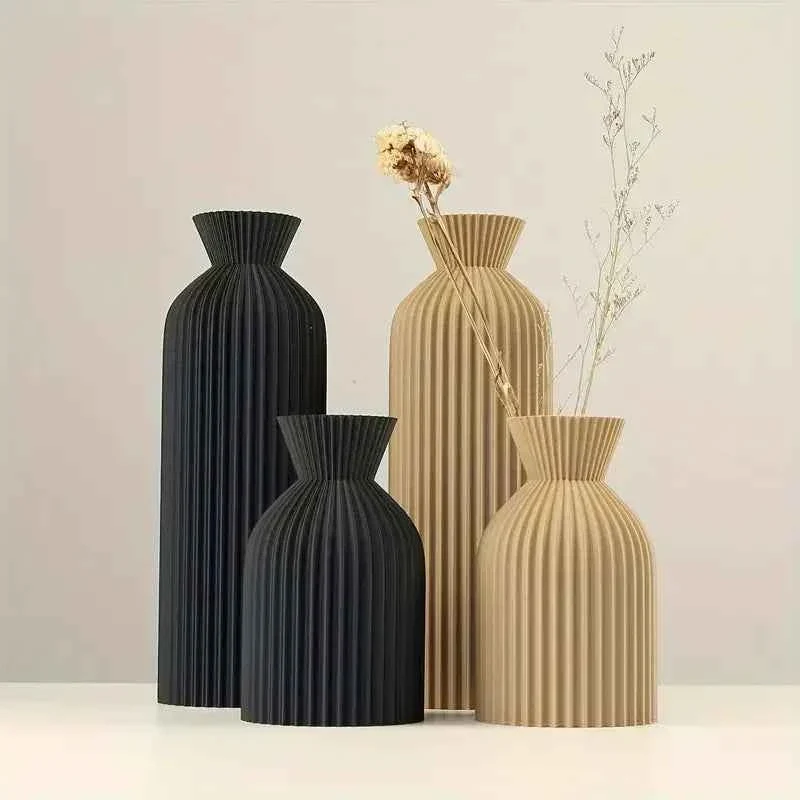 Healthy Vase – Decorative Black Plastic Dependable