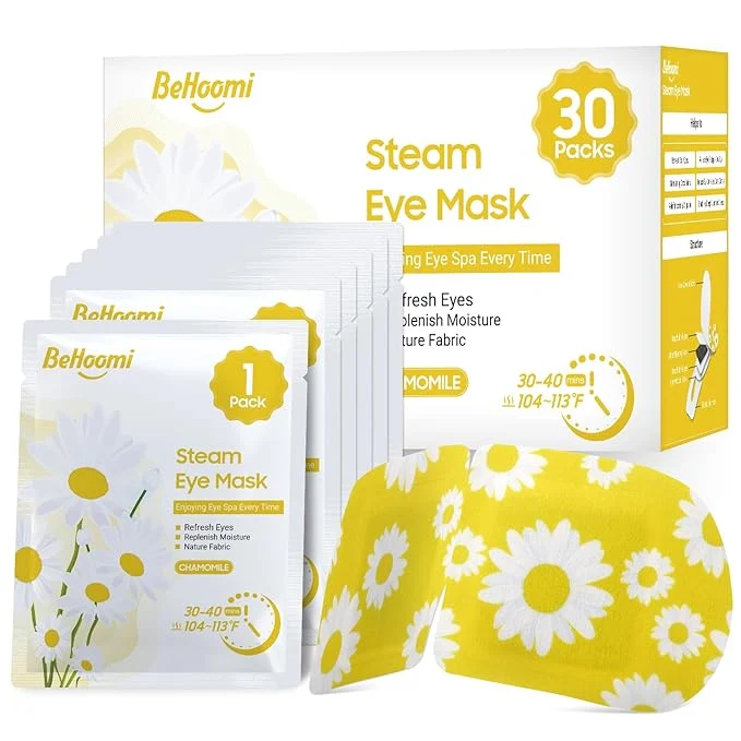 Elite BeHoomi 30Packs Steam Eye Mask Heated Eye Mask Warm Compress Fashionable