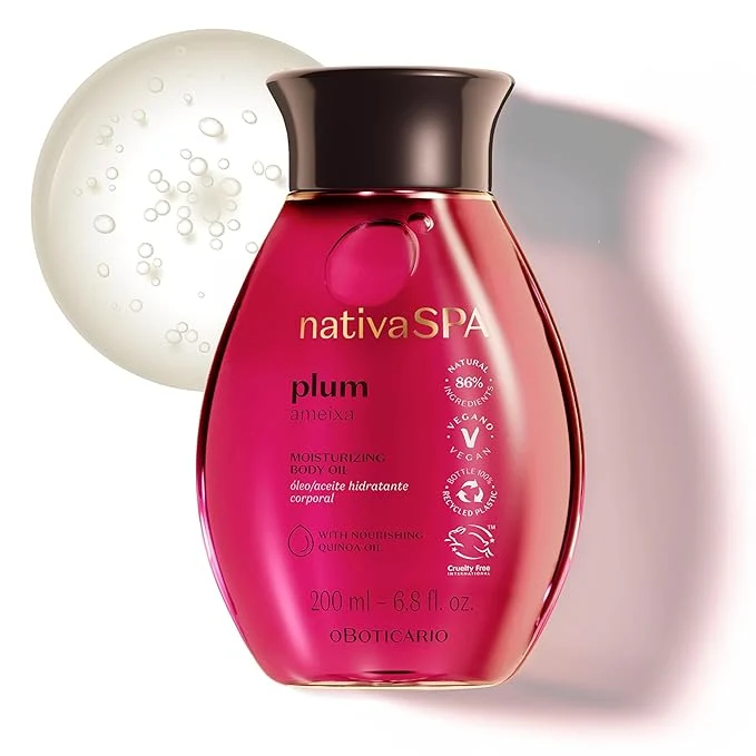 Trendy Nativa SPA by O Boticario Plum Body Oil Enriched Prestigious