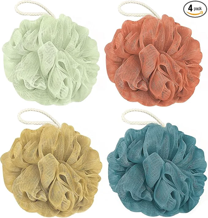 Safe Rnoafmu Shower Loofah Bath Sponge 60G Loofah Exfoliating Body Scrubber Optimized