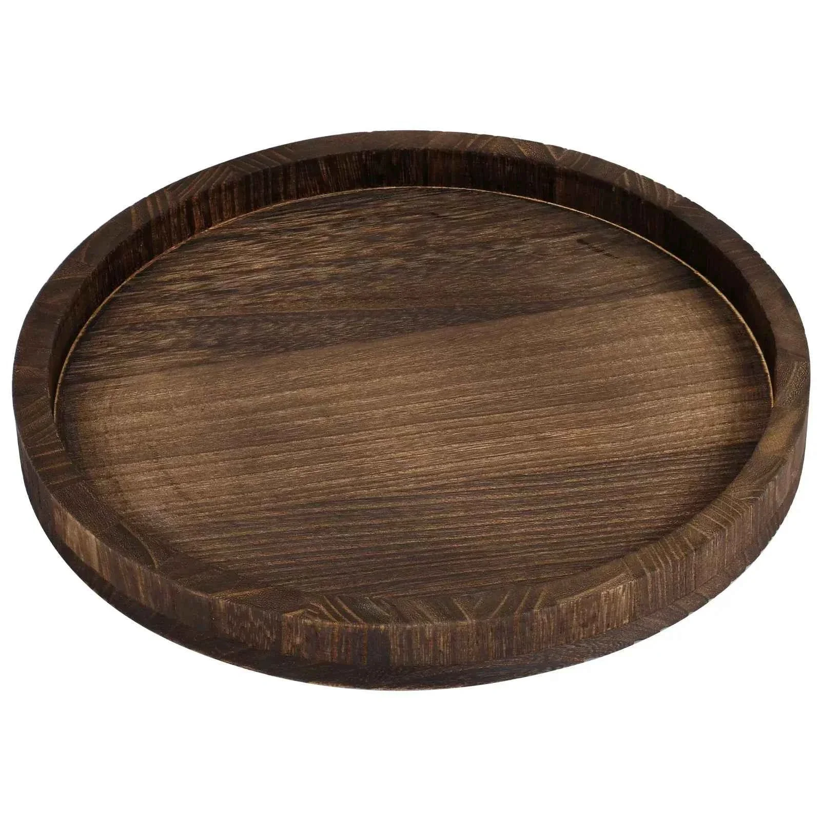 Soft Serving Platter – Retro Wooden Round 30cm Selected