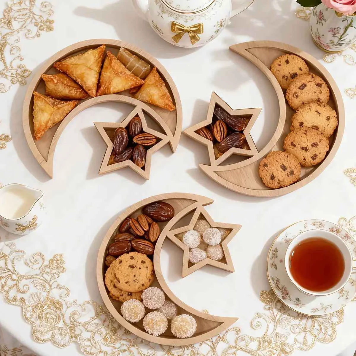 Safe Dessert Tray – Wooden Serving Quality
