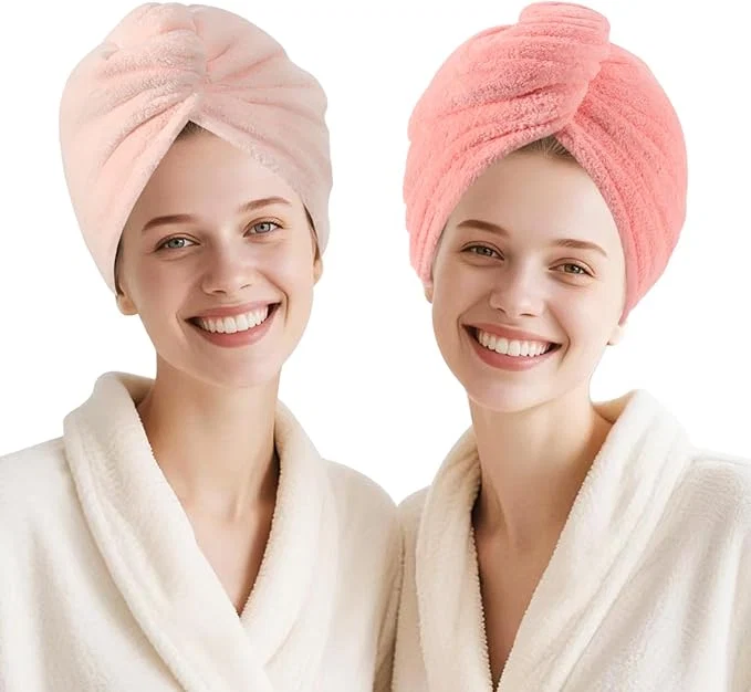 Casual Microfiber Hair Drying Towel Wrap Dependable