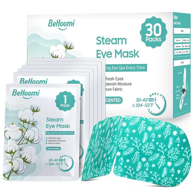 Fine Crafted BeHoomi 30Packs Steam Eye Mask Heated Eye Mask Warm Compress Contemporary