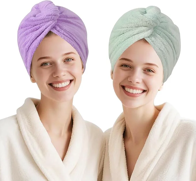 Versatile Microfiber Hair Drying Towel Wrap High-Quality