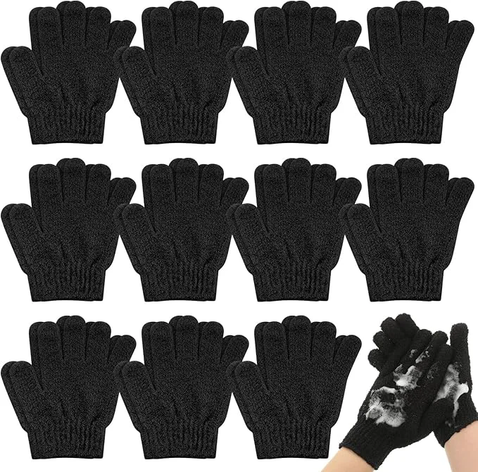 Consistent Ramede 30 Pair Exfoliating Glove Double Sided Exfoliating Bath Gloves Pack Secure
