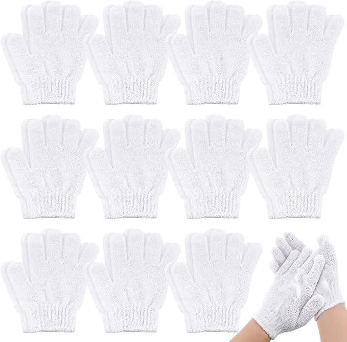Authentic Ramede 30 Pair Exfoliating Glove Double Sided Exfoliating Bath Gloves Pack Convenient