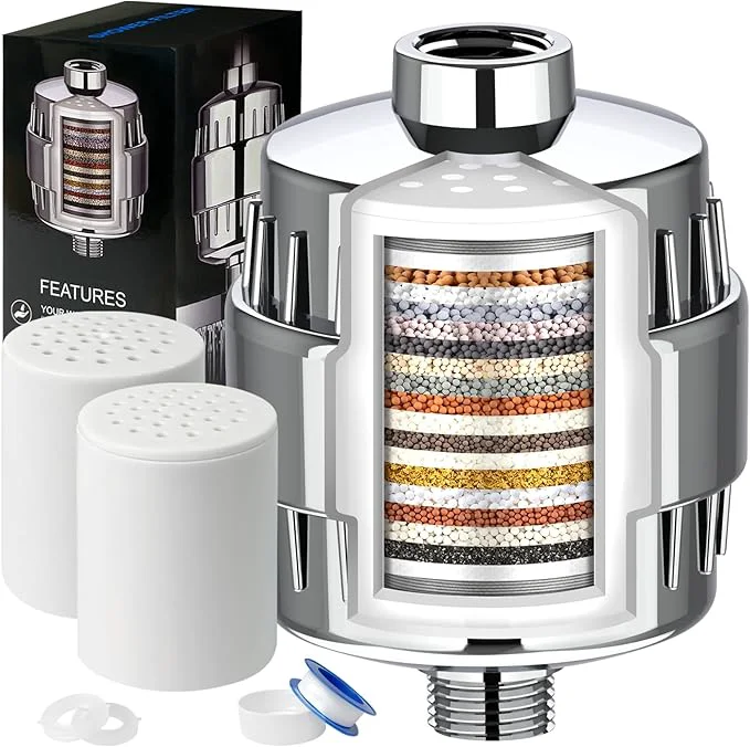 Lightweight Shower Filter 20 Stage Shower Head Filter Smooth