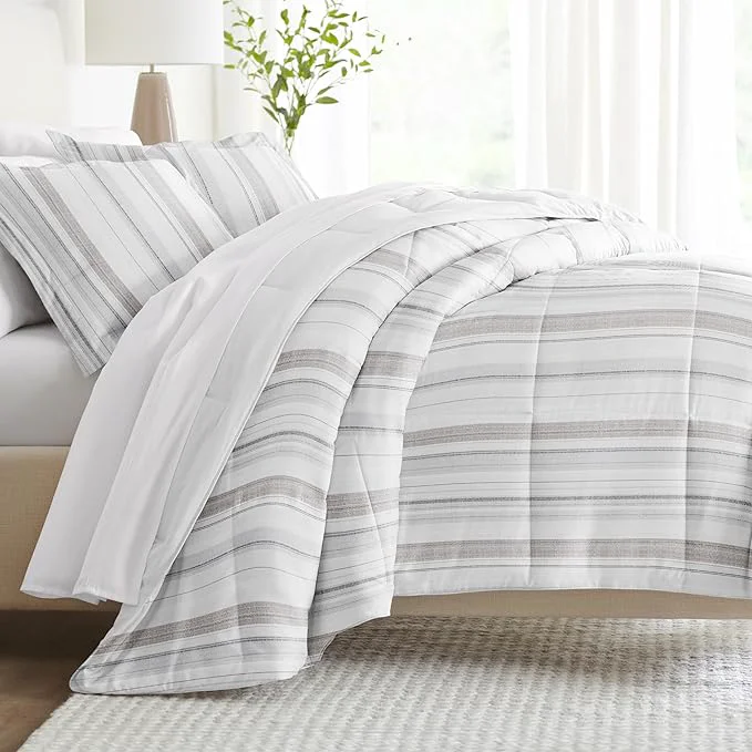 Superior Linen Market Reversible King Size Comforter Set 3 Piece – Bring Luxury Home with Our Soft and Lightweight Down Comforter King Set – This Includes Your King Comforter and 2 Pillow Shams Consistent