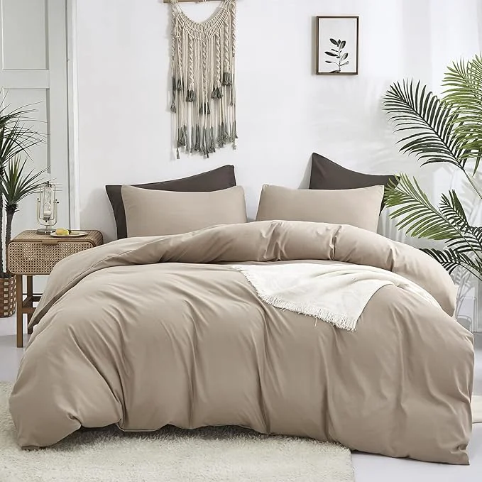 Clean Cottonight Cream Coffee Comforter Set California King Khaki Bedding Comforter Set Cal King Dark Champagne Solid Blanket Quilts Modern Soft Cream Khaki 3 Piece Bedding Set Exceptional