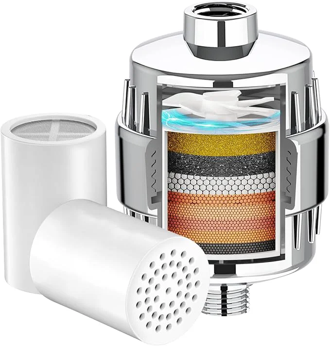 Consistent Yodel Shower Filter with 2 Cartridge Chrome Excellent
