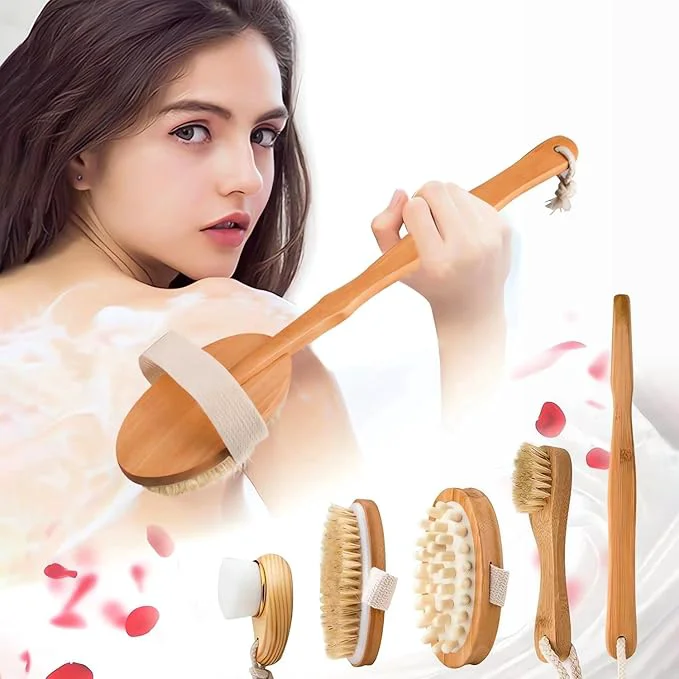 Refined Zeutch Premium Dry Brushing Body Brush Set Natural