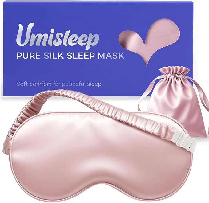 Top-Quality Umisleep Sleep Mask for Pure Mulberry Silk 22 Momme 6A Soft Eye Masks for Long-Lasting