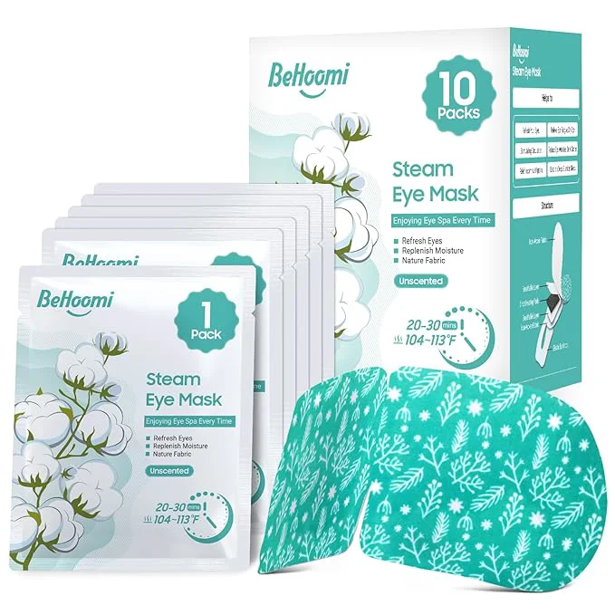 Expertly Made BeHoomi Steam Eye Mask Self Heating Disposable SPA Warm Compress Official