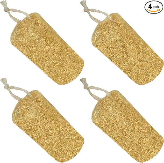 Breathable Natural Loofah Sponge 6 Natural Loofah Exfoliating Body Scrubber Egyptian Unique