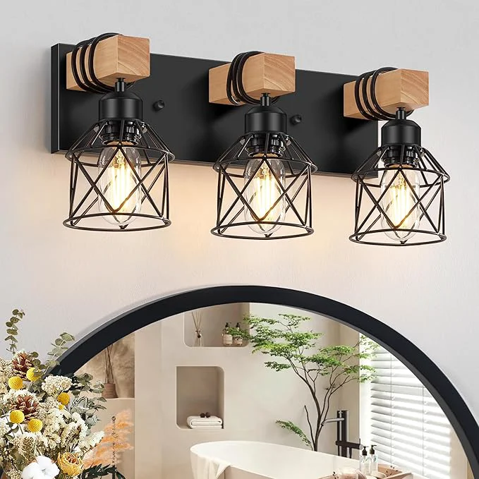 Innovative FadimiKoo 3-Light Farmhouse Vanity Light Luxury