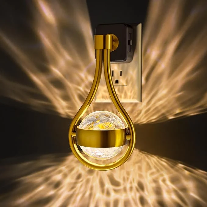 Premium Briignite LED Night Lights Plug into Wall 330° Rotating Night Light Effective