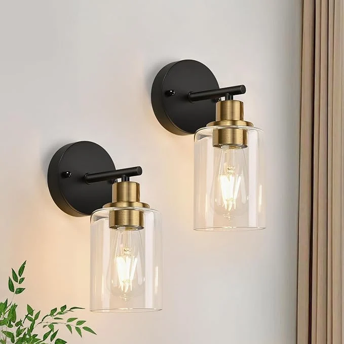 Crafted Zarbitta Set of 2 Wall Sconces for Bathroom Bathroom Wall Lamp for Mirror Smart