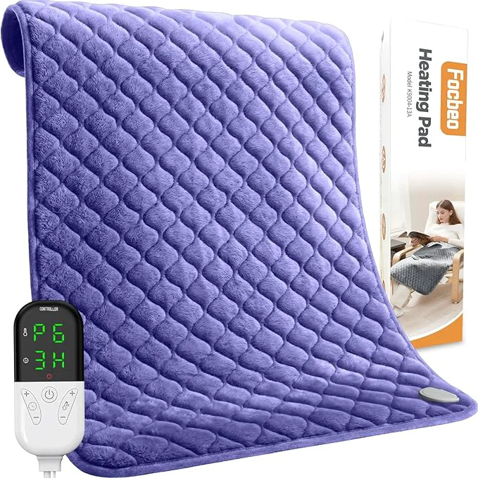 Professional King Size Heating Pad for Back Pain 32 x24 Extra Large Electric Heating Pad Solid