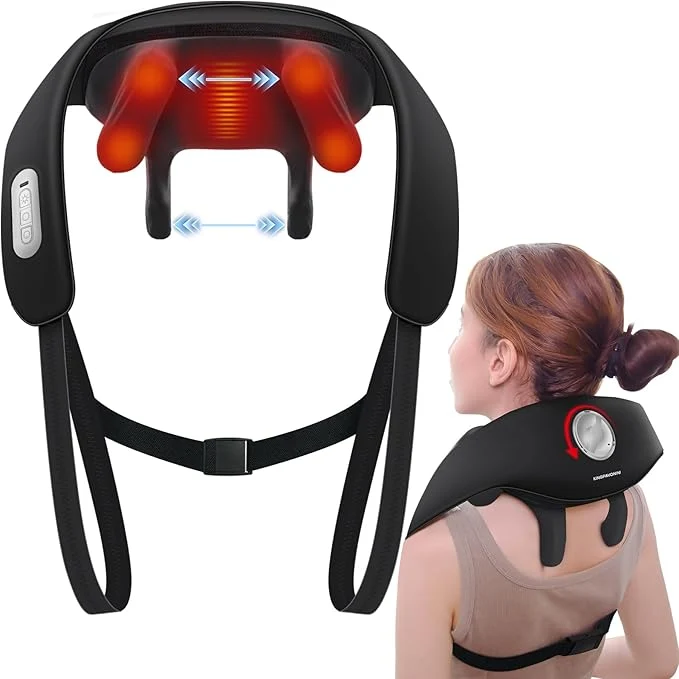 Enhanced KingPavonini Width Adjustable Neck Massager Elegant
