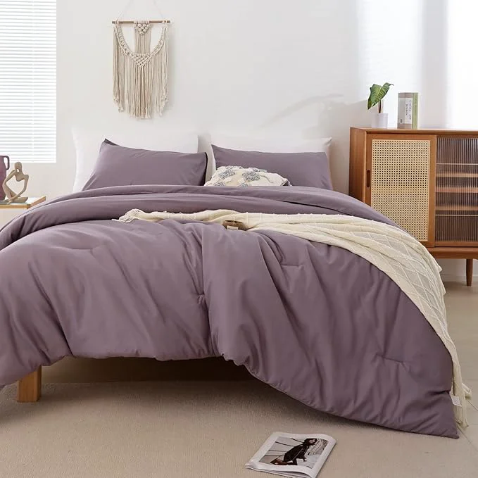 Expertly Made ROSGONIA Dusty Purple Twin Twin XL Comforter Set for Boys Girls 1 Comforter amp 1 Pillowcase Lightweight Kids Comforter Sets All Season Dorm Bedding Outstanding