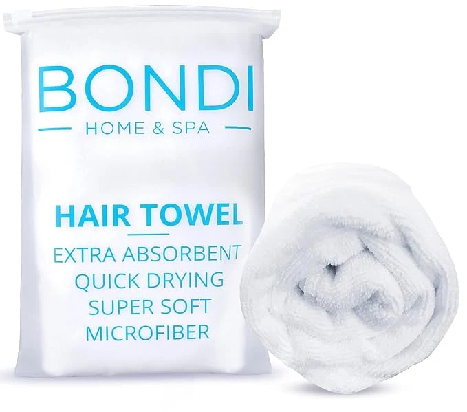 Modern Bondi SPA Microfiber Hair Towel – Dries Hair 50 Faster – Anti-Frizz Towel Healthy