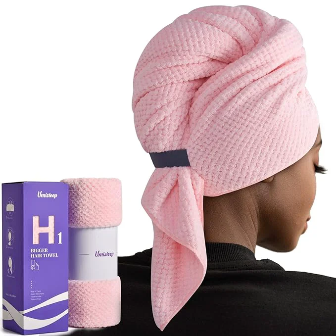 Classic Umisleep Extra Large Microfiber Hair Towel Sophisticated