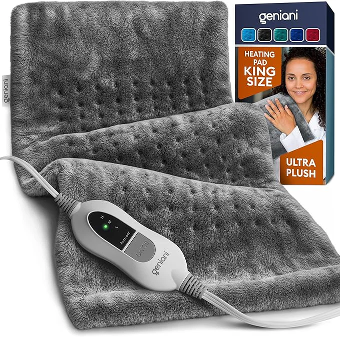 Outstanding GENIANI Electric Heating Pad for Back Pain Cramps Relief Electric Throw Trendy