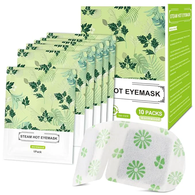 Carefully Designed 10 Packs Steam Eye Mask Wormwood Steam Eye Masks Disposable Self-Heating Secure