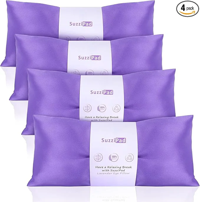 Next-Generation SuzziPad Lavender Eye Pillows for Relaxation Green