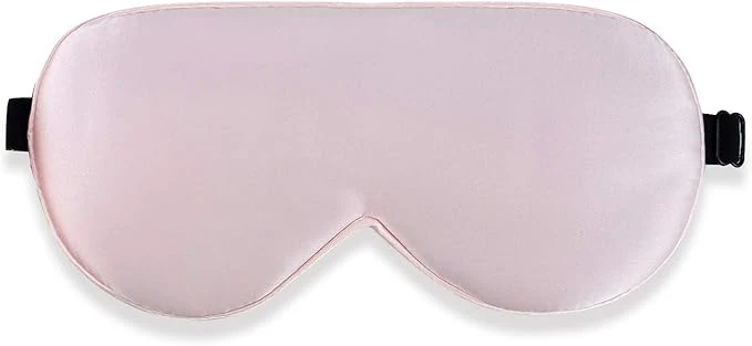 Effective Alaska Bear Natural Silk Sleep Eye Mask Pink Back Black Responsible