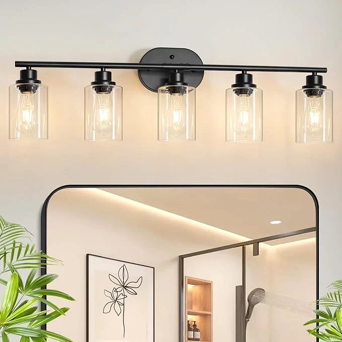 Fast Unicozin 5 Light Bathroom Light Fixtures 33.5 Inch Vanity Lights Functional