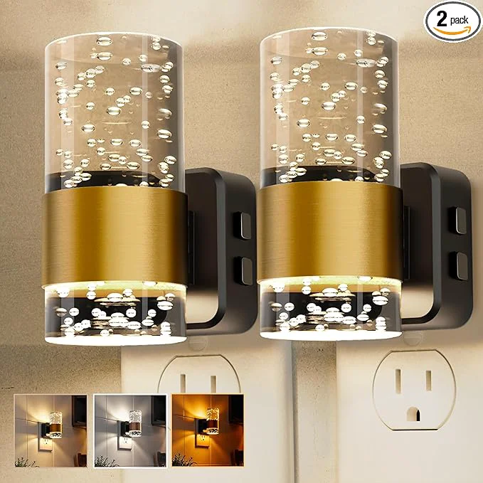 Convenient Night Lights Plug into Wall 2 Pack Dimmable Night Light First-Class