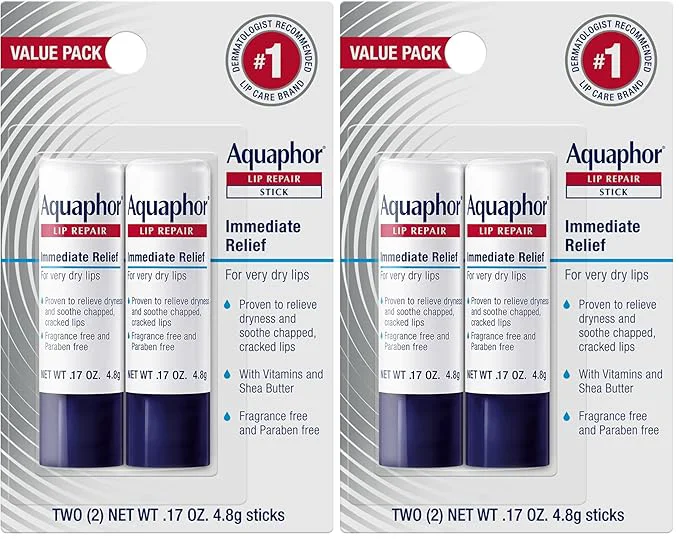 Refined Aquaphor Lip Repair Stick Moisturizing Lip Balm Pack Relieves Dryness Fashionable
