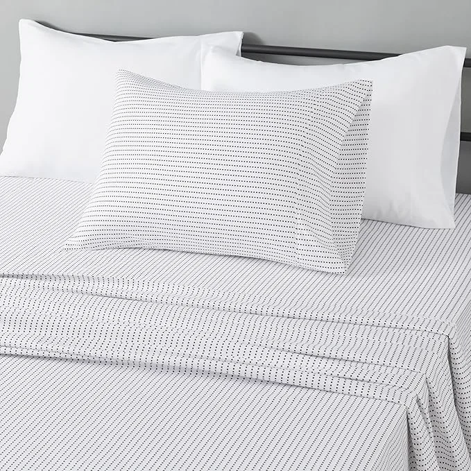 High-Performance Amazon Basics Lightweight Super Soft Easy Care Wrinkle Microfiber 3-Piece Bed Sheet Set with 14-Inch Deep Pockets Twin Plum Solid Smooth