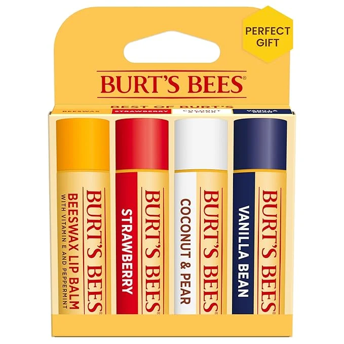 Premium Material Burt's Bees Lip Balm Strawberry Coconut and Pear and Vanilla Bean Pack Sophisticated
